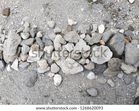pile of gravel. stock photo