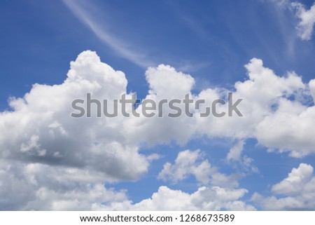 Fantasy and vintage dynamic cloud and sky for background Abstract,postcard nature art style,soft and blur focus.