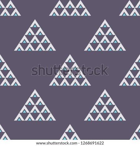 Abstract seamless pattern of triangles. Repeating geometric tiles. Vector color background. Design for background, wallpaper, wrapping, fabric, textile.