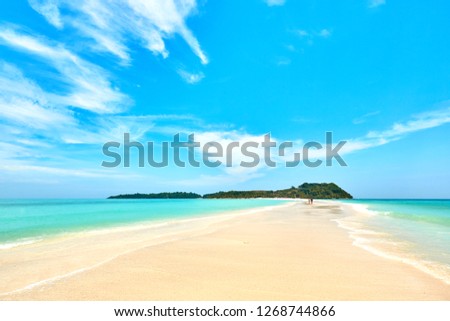 White sand beach of Nosy Iranja island, in Madagascar	
 Royalty-Free Stock Photo #1268744866