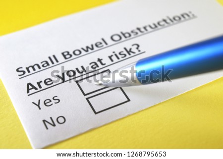Small bowel obstruction: are you at risk? yes or no