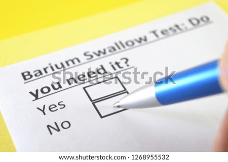 Barium swallow test: do you need it?