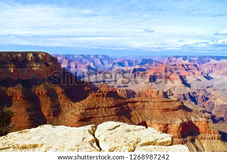 Rock formations in a canyon, Grand Canyon, Grand Canyon National Park, Arizona, USA.