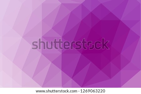 Light Purple vector abstract polygonal cover. Colorful illustration in Origami style with gradient.  Completely new design for your business.