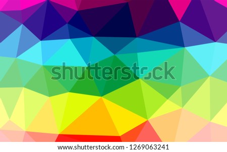 Light Multicolor, Rainbow vector abstract mosaic pattern. Brand new colored illustration in blurry style with gradient. The template can be used as a background for cell phones.