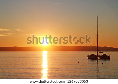 Sunset at the sea