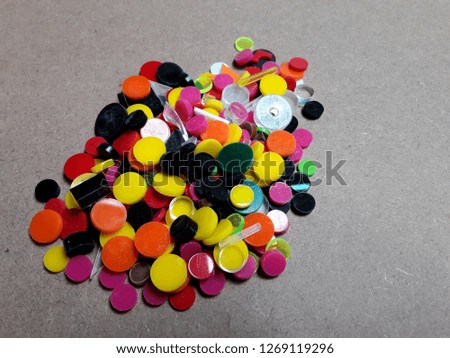 Acrylic pieces of colorful campinas