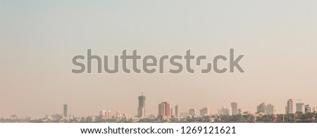 View of Mumbai city from sea- mumbai city 