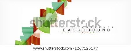 Modern geometric abstract background, vector trendy design