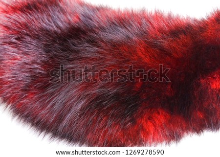 Beautiful and diverse subject. Beautiful and expensive part, the collar and mantle of the fur is of animal red and burgundy color.