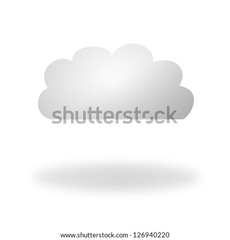 Conceptual illustration of rain clouds on a plane background
