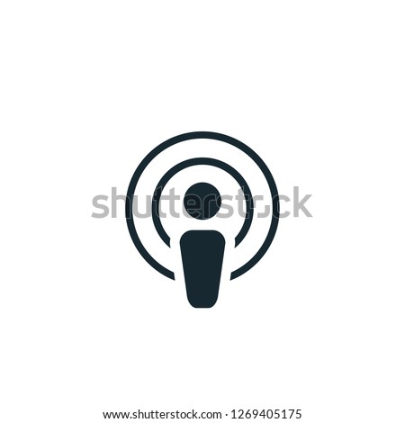 podcast icon vector