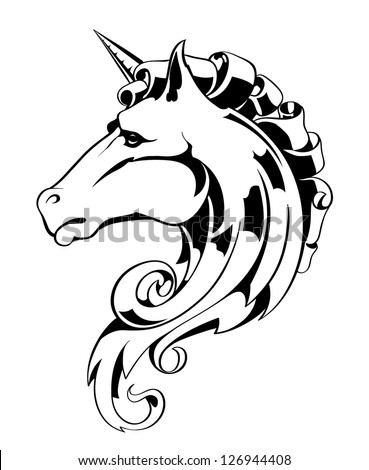 Horse head. EPS 8 vector illustration.