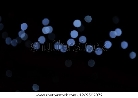 Blue lights, blurred background 