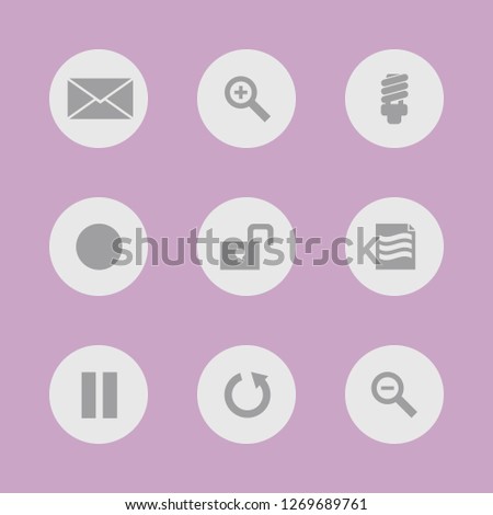 Vector images. Icon set for buttons.