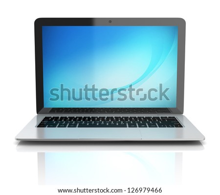 laptop notebook ultrabook front view