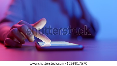 Woman use of cellphone Royalty-Free Stock Photo #1269817570