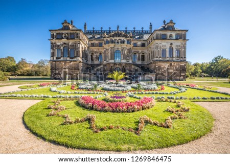 Palais Grosser Garten - The Grand Garden Palace in Dresden Royalty-Free Stock Photo #1269846475