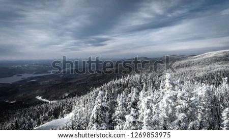 Picture of Mont-Tremblant from the peak.