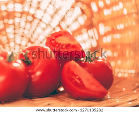 ripe tomatoes - organic vegetables and healthy eating styled concept, elegant visuals
