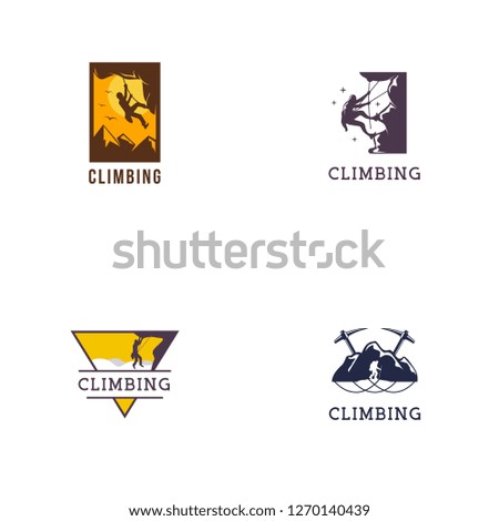 Climbing Logo Design Template