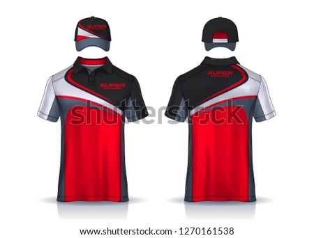 Corporate Work Shirts,t-shirt and cap templates design. uniform for company.