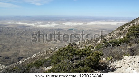 unbelievably wide view from Guadalupe Peak in Texas