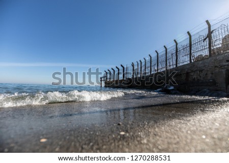 jail fens in the sea