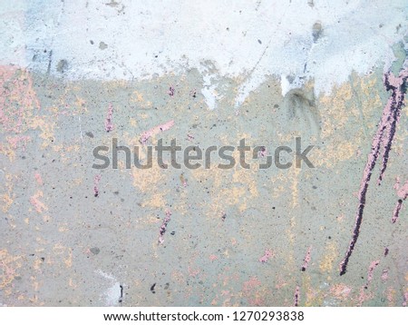Abstract old grunge cracked vintage light grey concrete and cement mold texture wall or floor background with weathered paint and scratches