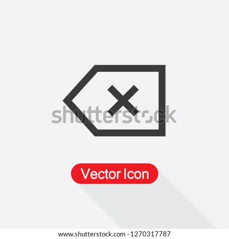 Back Icon, Backspace Icon, Delete Icon Vector Illustration Eps10