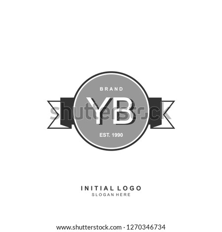 YB Initial logo template vector