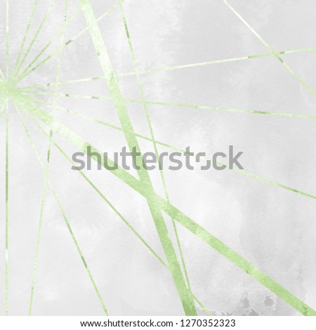 Modern contemporary green gold background. Luxury girlish texture. Delicious and clean backdrop with geometric and artistic elements.