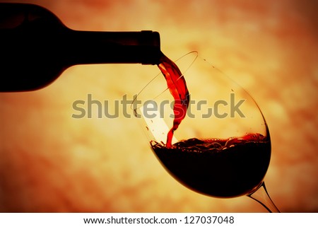 A glass of red wine Royalty-Free Stock Photo #127037048
