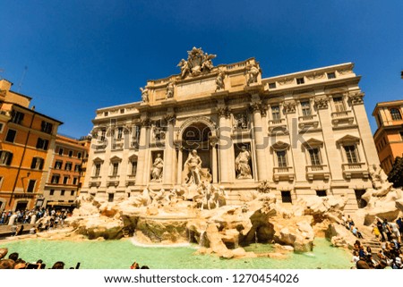The Trevi Fountain, Rome, Italy.