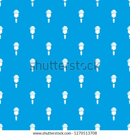 Microphone pattern seamless blue repeat for any use