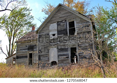 An abandoned house. Royalty-Free Stock Photo #1270568047