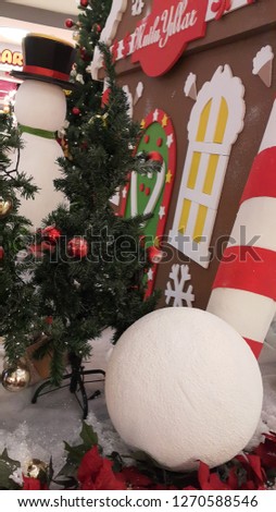 christmas decoration snowman model