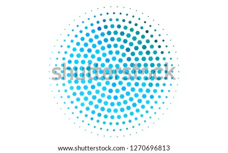Light Blue, Green vector texture with colorful hexagons. White background with colorful hexagons. Pattern for texture of wallpapers.