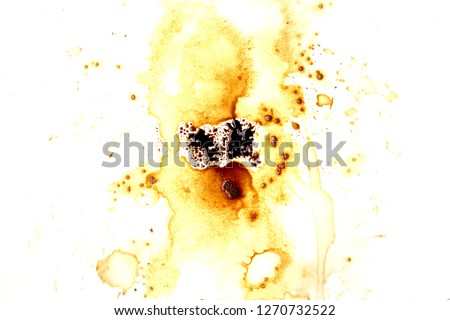 
Coffee background on paper splashing dirt