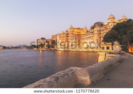 Udaipur city palace was built over a period of nearly 400 years being contributed by several kings of the dynasty. It is located on the east bank of the Lake Pichola and has several palaces.