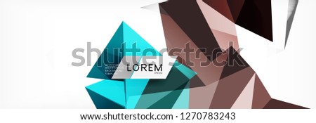 Science background. Abstract triangle pattern. Vector abstract geometric template design