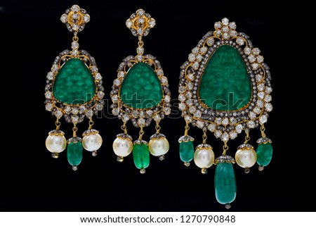 Indian Gold jewelry Macro shot