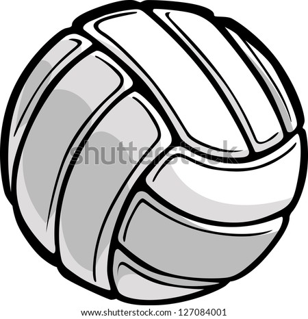 Vector Image of a Volleyball Ball Illustration