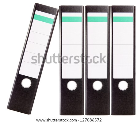 file folders isolated over a white background / file folders