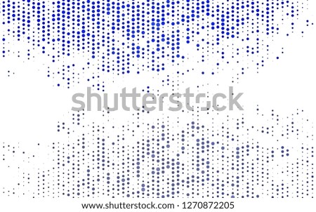 Light BLUE vector backdrop with dots. Blurred bubbles on abstract background with colorful gradient. Template for your brand book.