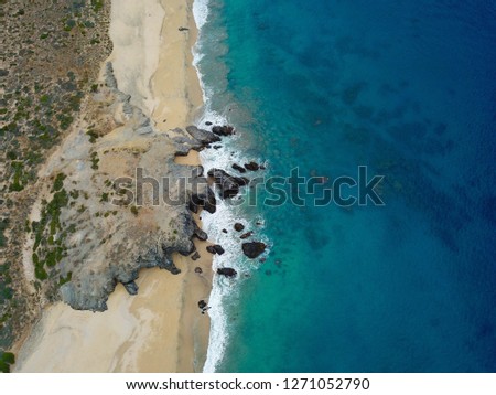 aerial photo of beach in Mexico