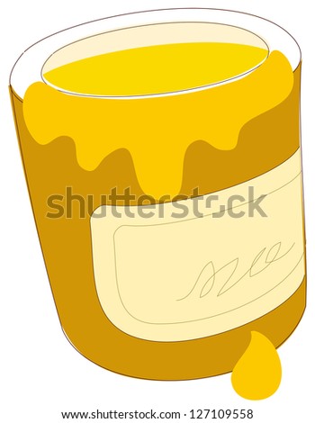 A vector illustration of paint in bucket