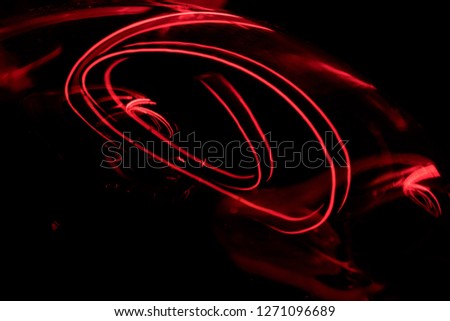 moving neon leds reflections dark background