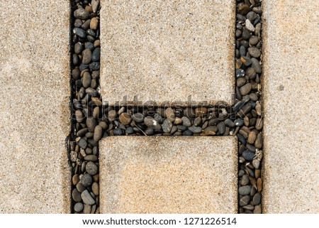 Terrazzo floor, natural stone