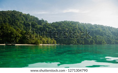 Beautiful tropical beach located Surin island, Thailand